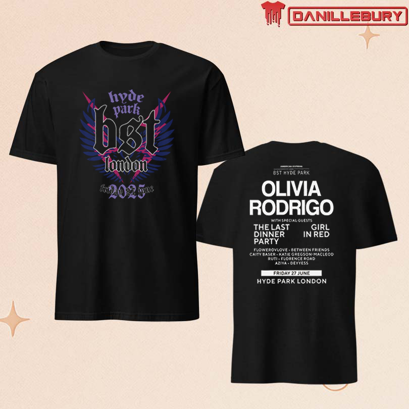 Olivia Rodrigo Hyde Park London June 27 2025 Shirt