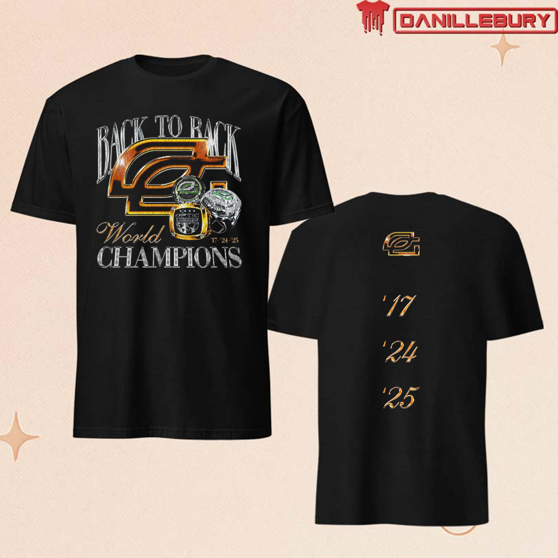 Optic Gaming Back-To-Back Champs Shirt