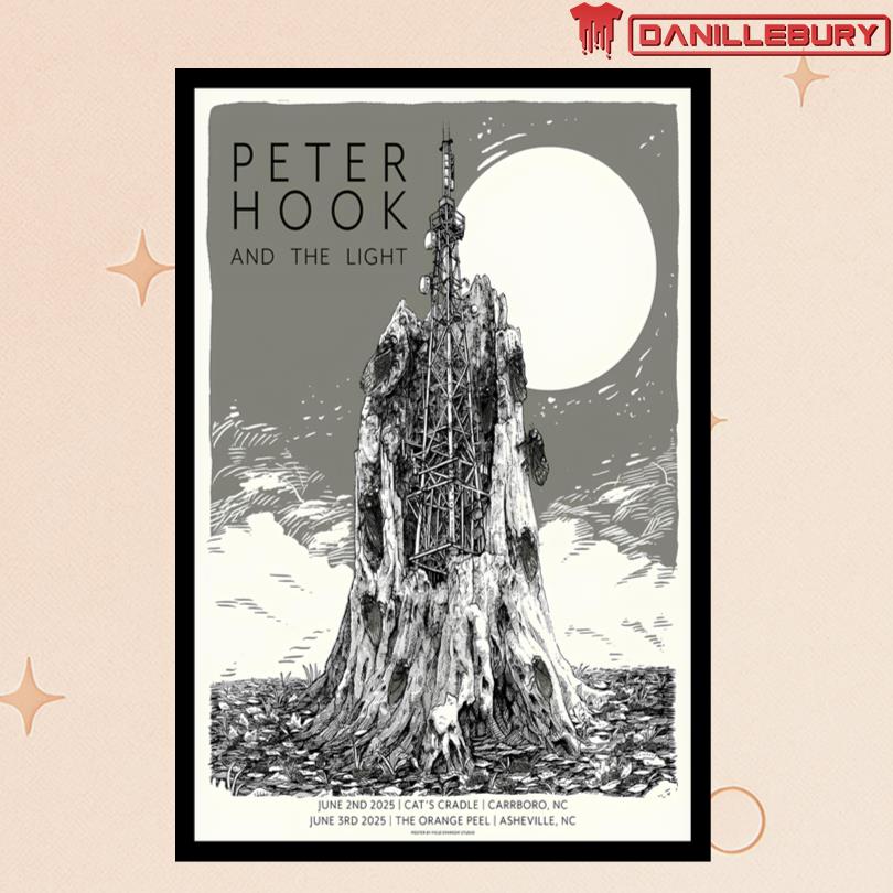 Peter Hook And The Light At The Orange Peel Asheville NC June 3 2025 Poster