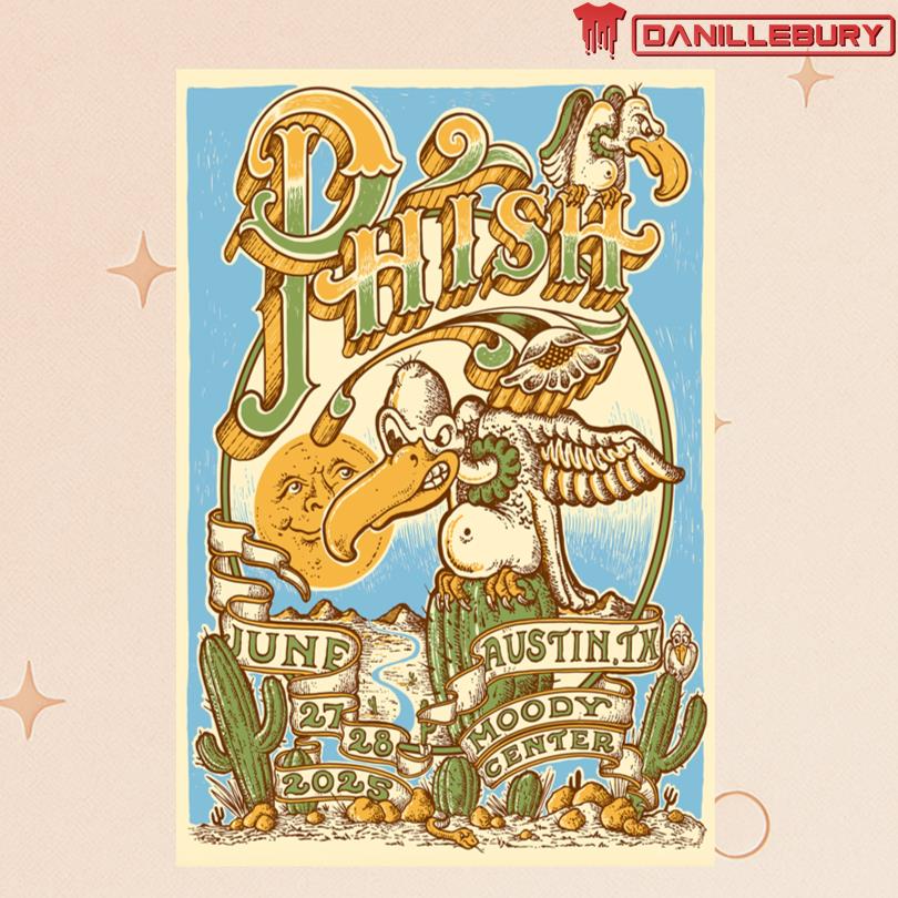 Phish Jun 27-28 2025 Moody Center, Austin, TX Poster