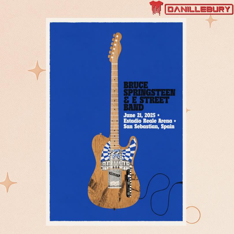 Poster Bruce Springsteen And E Street Band Jun 21 2025 in San Sebastian Spain