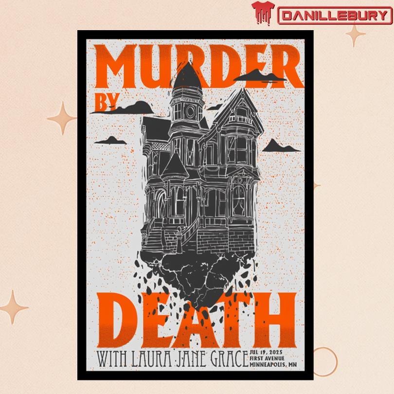 Poster Murder By Death July 19 2025 Minneapolis MN Show