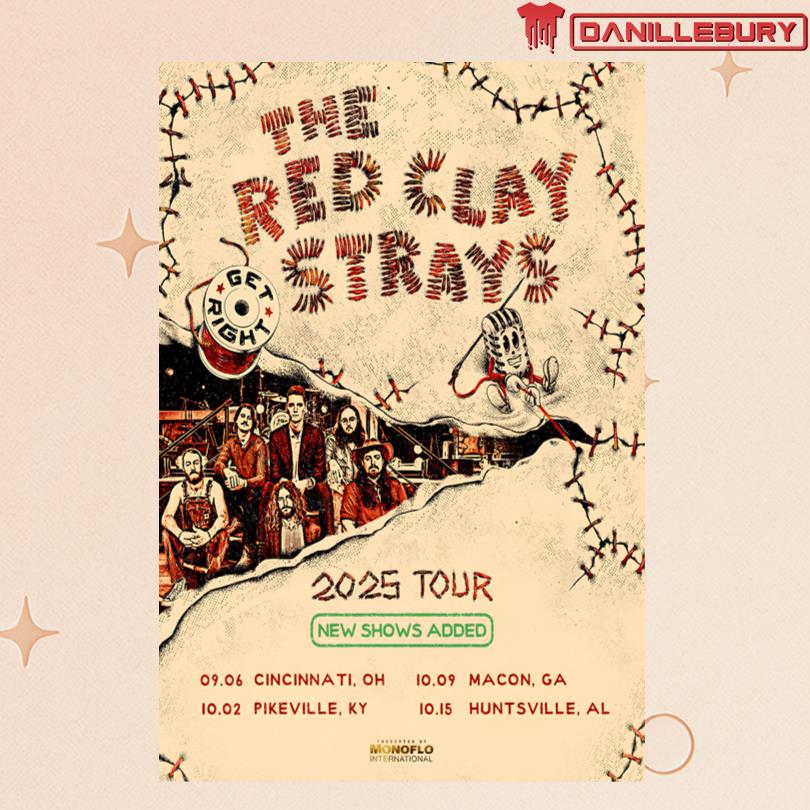 Poster The Red Clay Strays September October Tour 2025