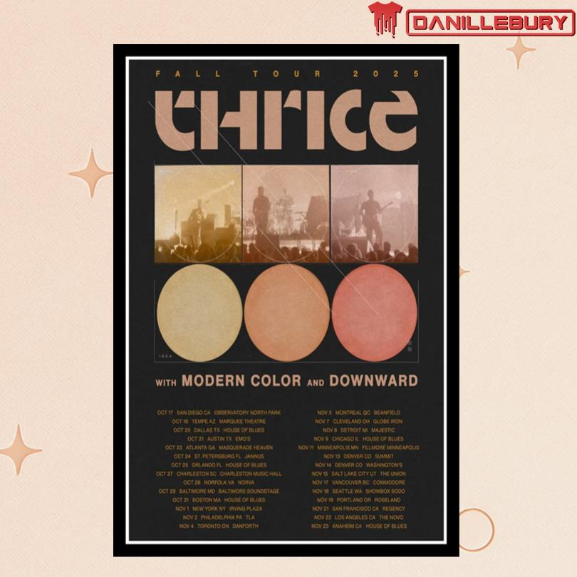 Poster Thrice Fall Tour 2025