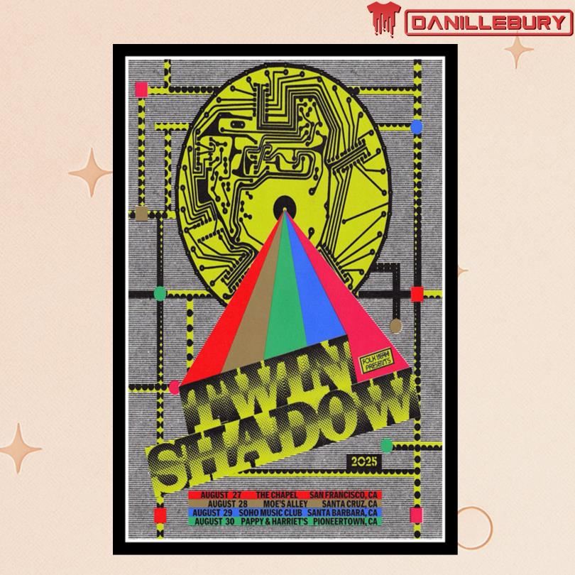 Poster Twin Shadow August 2025 Tour