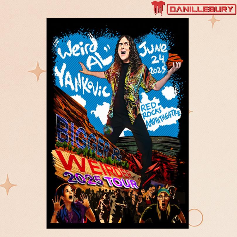 Poster Weird Al Yankovic\'s Bigger & Weirder 2025 Tour