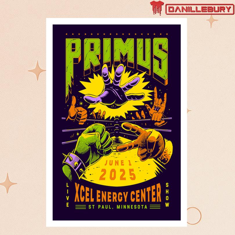 Primus June 1 2025 Xcel Energy Center Saint Paul MN Poster
