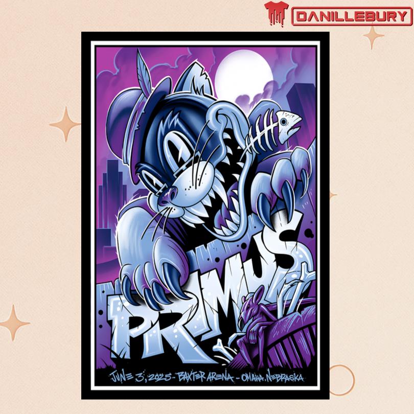 Primus June 3 2025 Baxter Arena in Omaha NE Poster