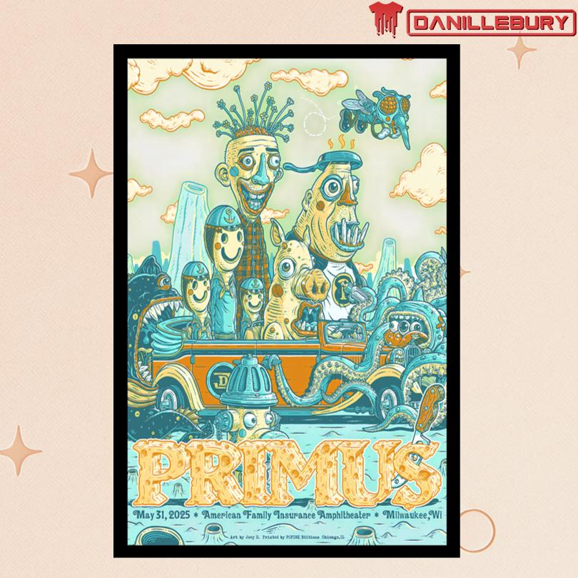 Primus May 31 2025 American Family Insurance Amphitheater Poster