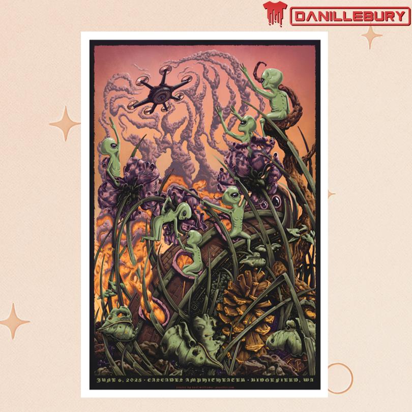 Puscifer At Ridgefield WA June 26 2025 Tour Poster