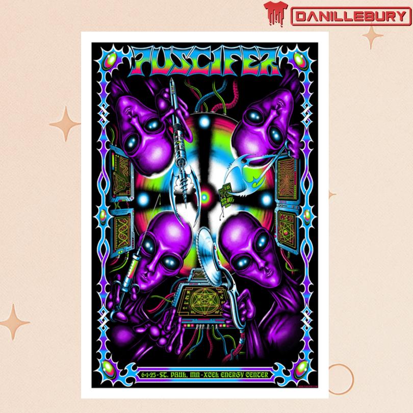 Puscifer At Xcel Energy Center June 1 2025 Poster