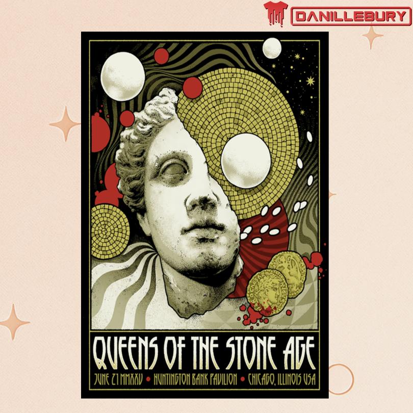 QOTSA Jun 21 2025 Huntington Bank Pavilion Chicago, IL Poster