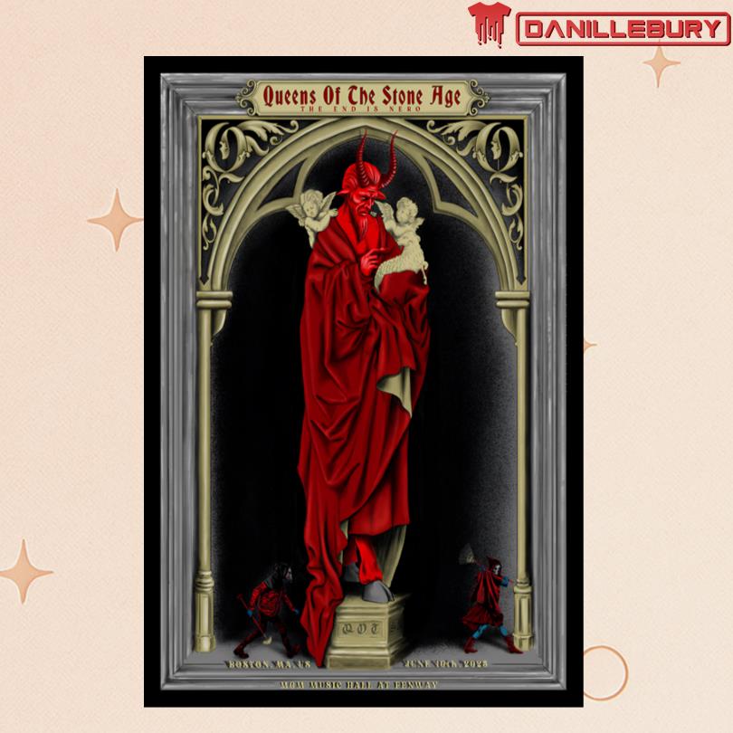 Queens Of The Stone Age At MGM Music Hall at Fenway June 10 2025 Poster