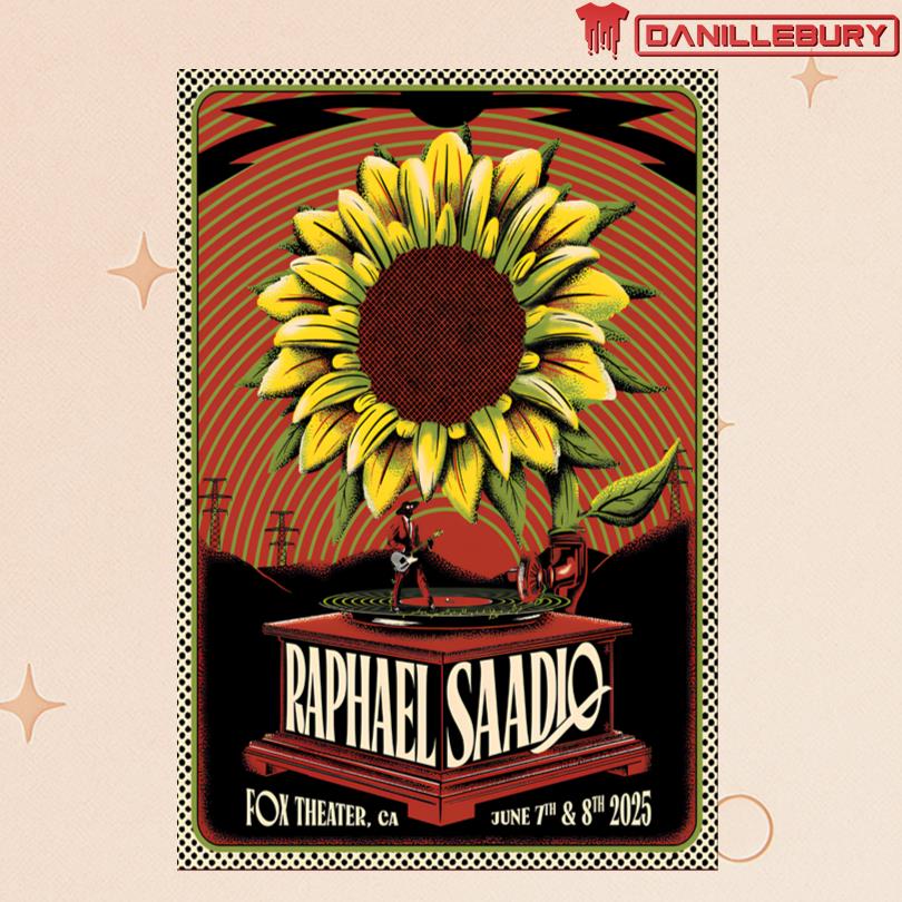 Raphael Saadiq Fox Theater California June 7 8 2025 Concert Poster