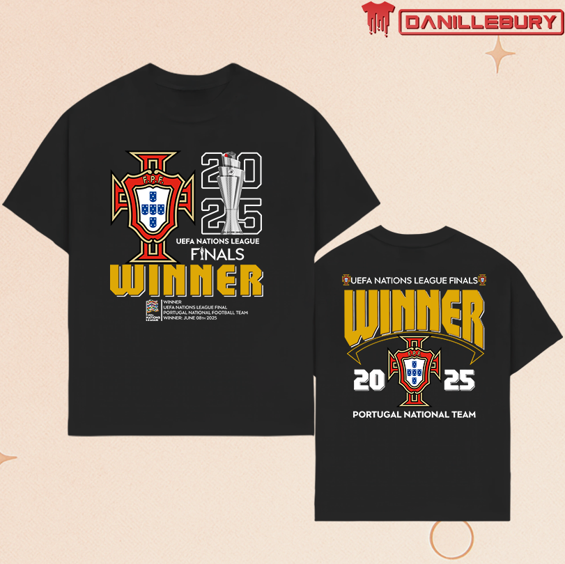 Red and Gold UEFA Victory 2025 Shirt