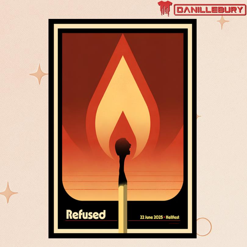 Refused 22 June 2025 Hellfest Poster