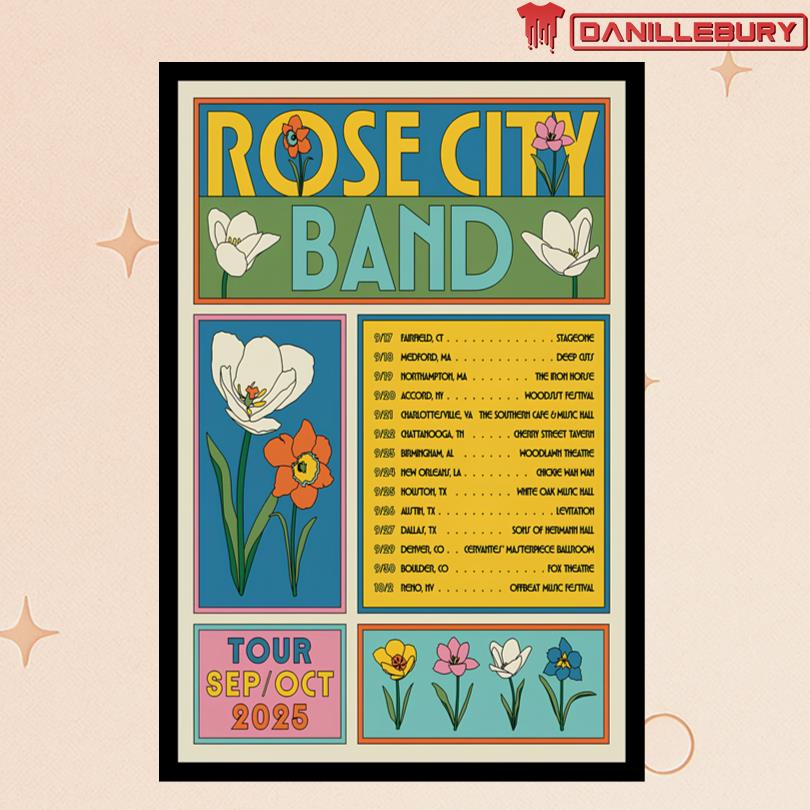 Rose City Band Tour September October 2025 Poster