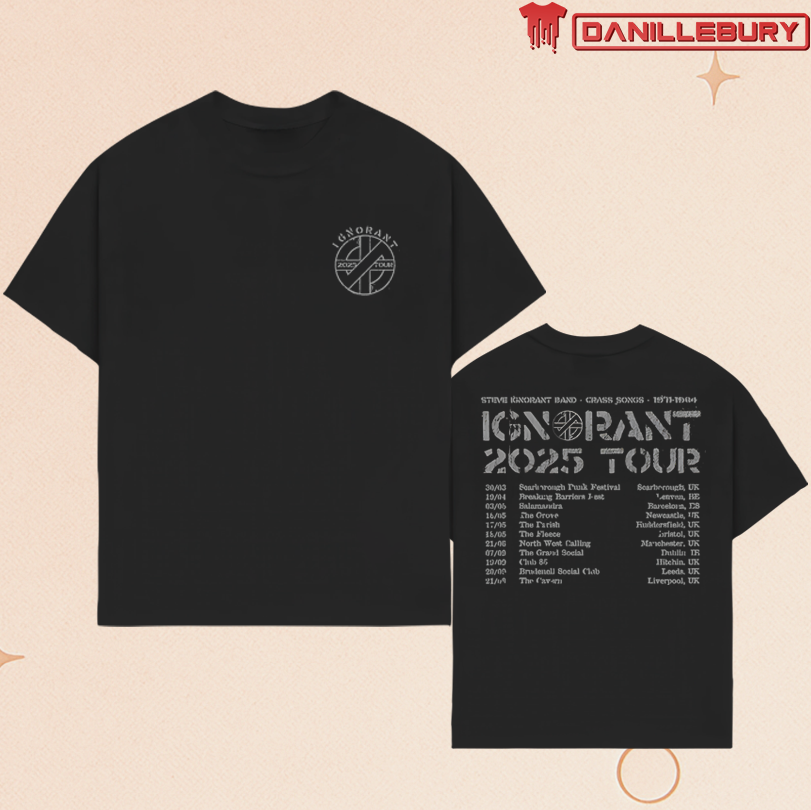 Steve Ignorant 2025 Tour Logo Tee