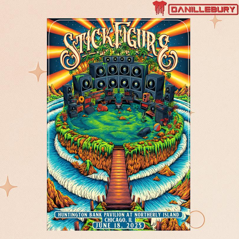 Stick Figure Huntington Bank Pavilion June 18 2025 Concert Poster