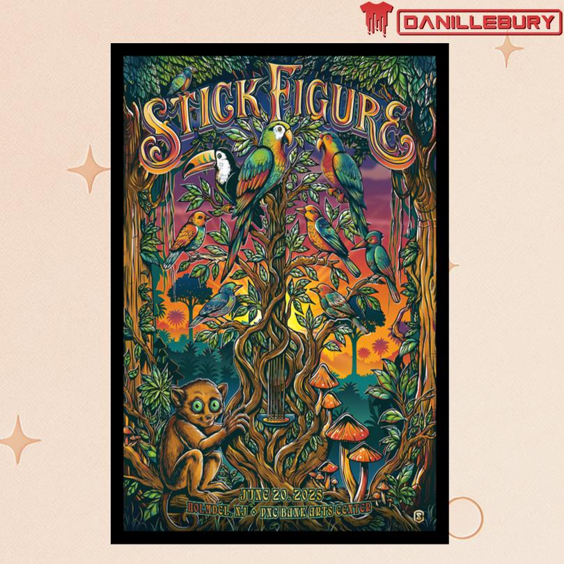 Stick Figure June 20 2025 PNC Bank Arts Center Holmdel NJ Event Poster