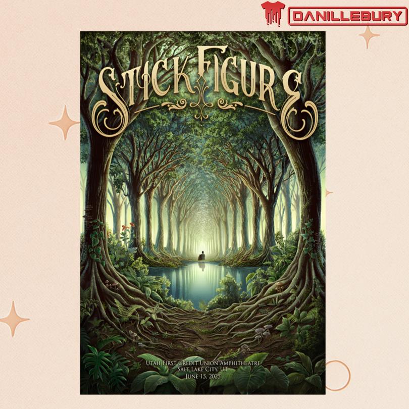 Stick Figure Utah First Credit Union Amphitheatre June 15 2025 Poster