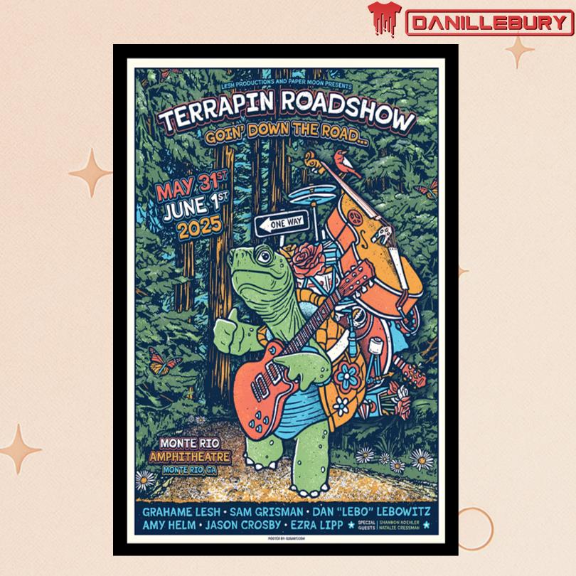 Terrapin Roadshow May 31 June 1 2025 Monte Rio Amphitheater Monte Rio CA Poster