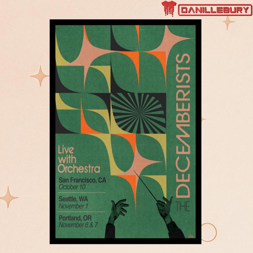 The Decemberists November 1 2025 Seattle WA Poster