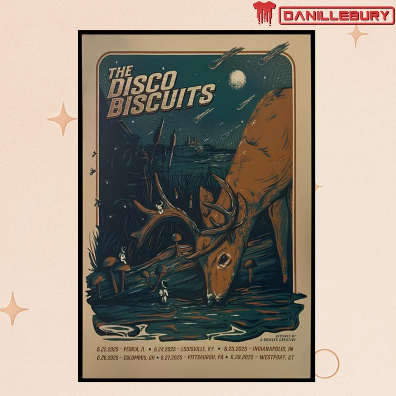 The Dissco Biscuits Tour 2025 June Poster