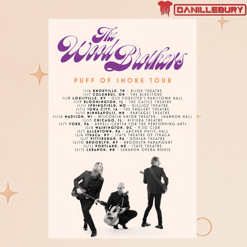 The Wood Brothers Puff Of Smoke Tour 25 Poster