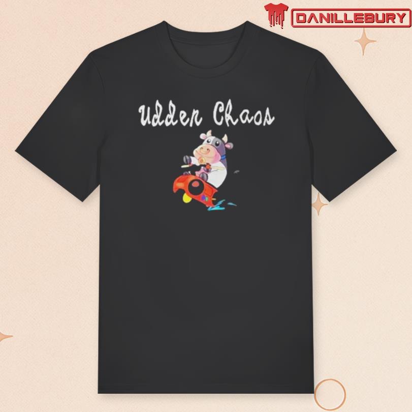 Udder Chaos Moo Moo Meadows Cow T-shirt