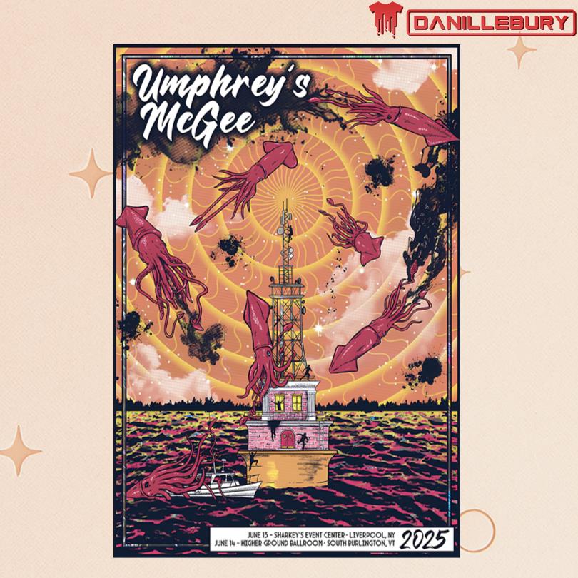 Umphrey\'s McGee Poster Liverpool NY June 13 2025 Event
