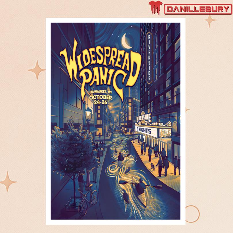 Widespread Panic October 24-26 2025 Milwaukee WI Event Poster