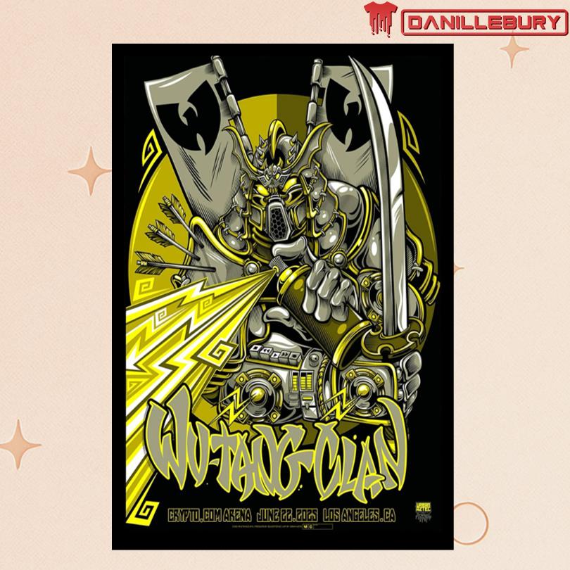 Wu Tang Clan Jun 22 2025 Crypto.com Arena LA Poster