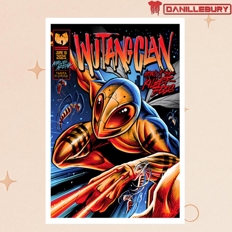 Wu Tang Clan June 10 2025 Amalie Arena Tampa FL Poster