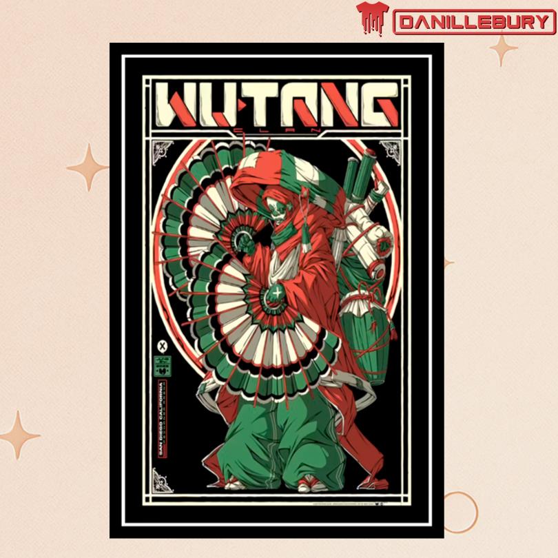Wu Tang Clan June 21 2025 Pechanga Arena San Diego CA Poster