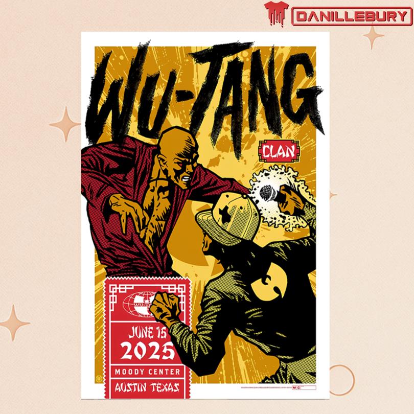Wu Tang Clan Moody Center ATX Austin TX June 15 2025 Poster
