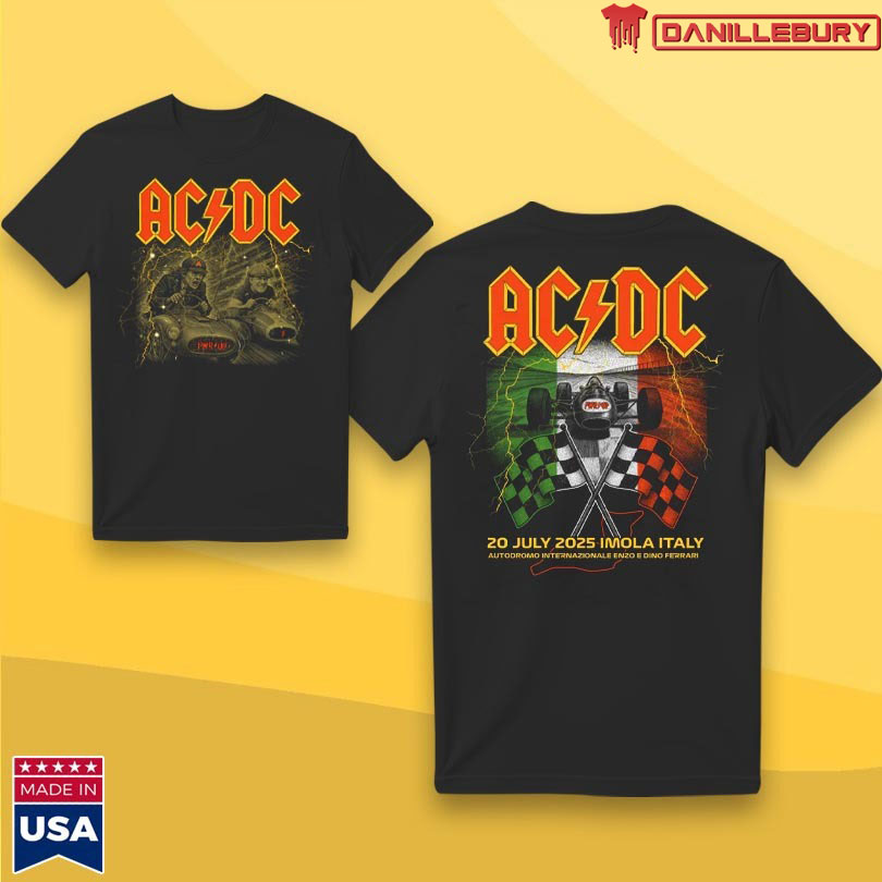 AC DC 20 July 2025 Imola Italy Concert T-Shirt