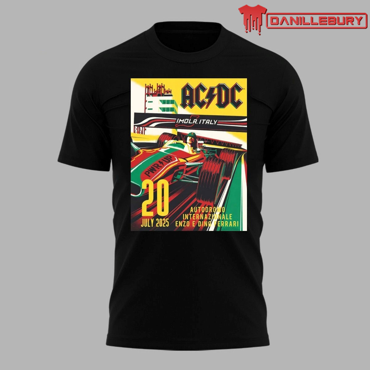 AC DC PWR Up Tour 2025 Imola Italy Poster Shirt