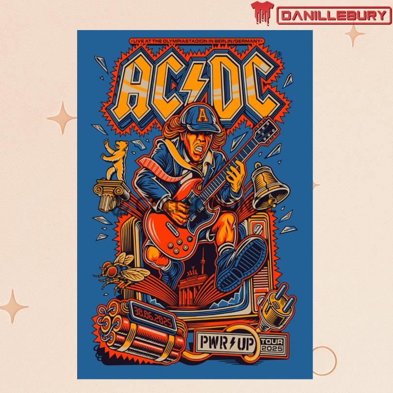 ACDC At Olympiastadion Berlin June 30 2025 Poster