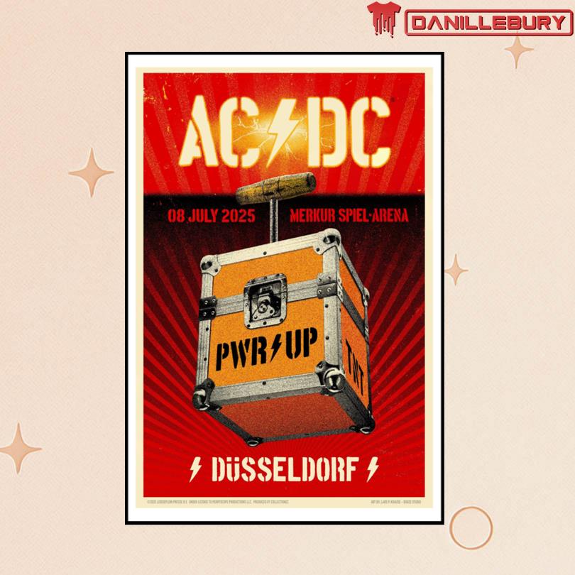 ACDC Jul 8 2025 Merkur Spiel-Arena, Düsseldorf Germany Poster