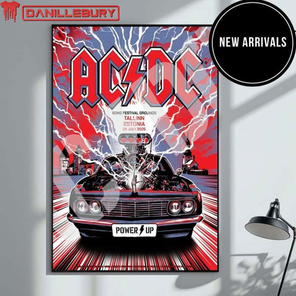 ACDC Tallinn PWR UP Tour At Song Festival Grounds In Tallinn On July 24th 2025 Poster