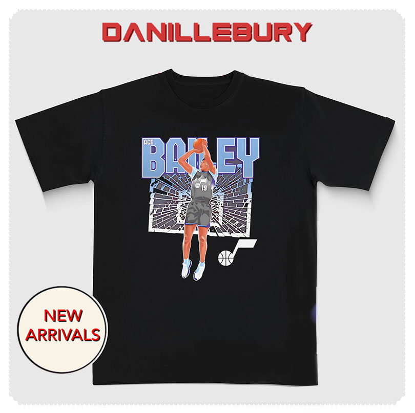 Ace Bailey Utah Jazz Shattered Graphic shirt
