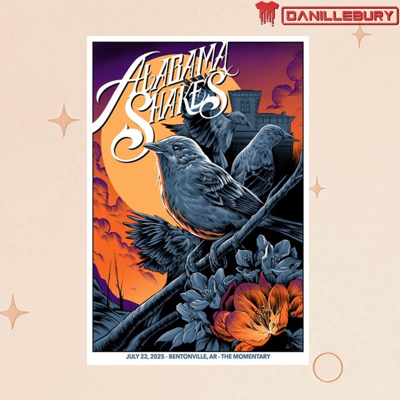 Alabama Shakes Jul 22 2025 In Bentonville AR Poster