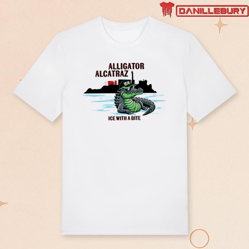 Alligator Alcatraz Ice White a Bite T-Shirt