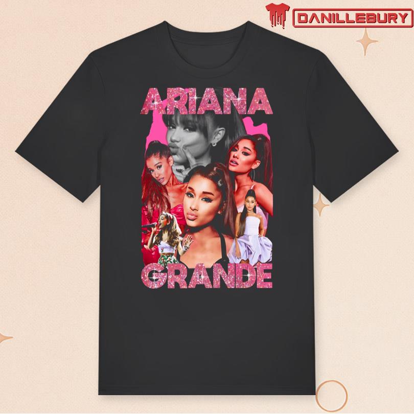 Ariana Grande Pink Sparkle Bootleg T-Shirt
