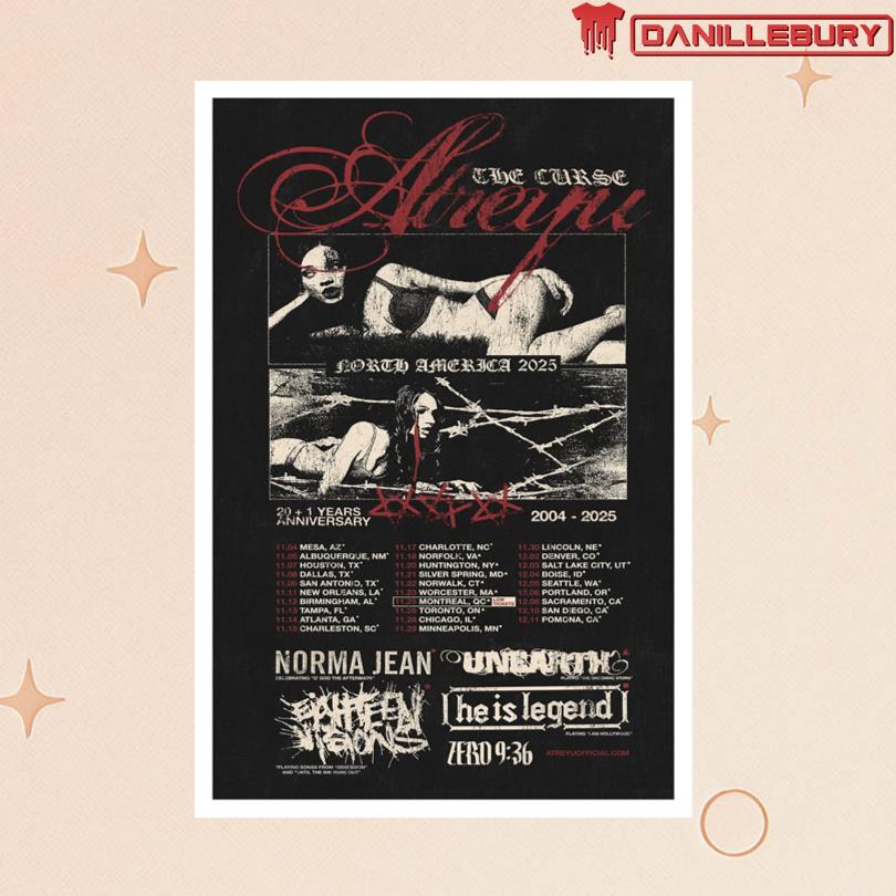 Atreyu North America 2025 Poster