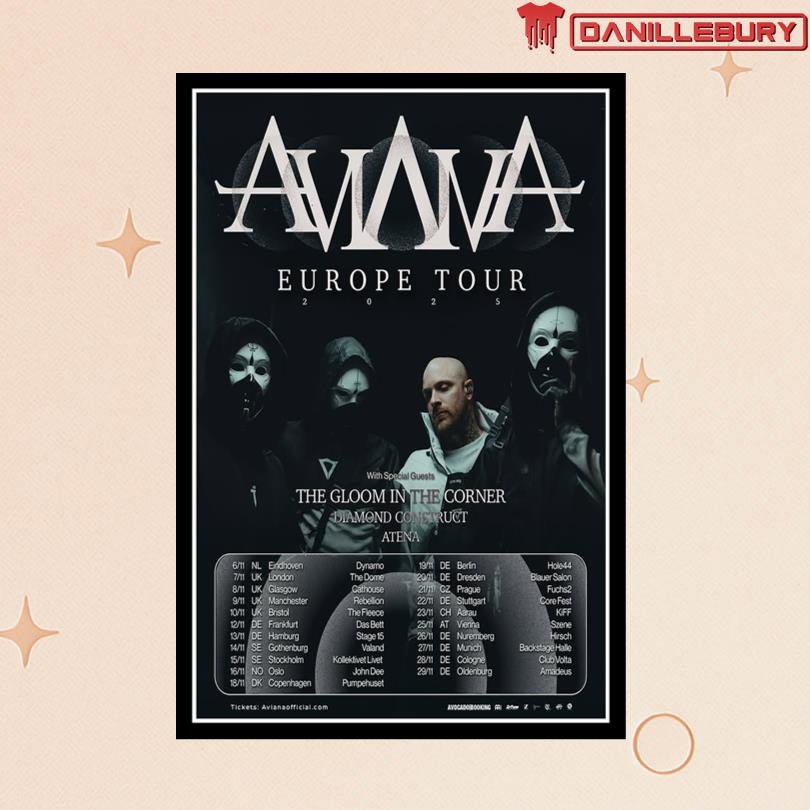 Aviana Europe & UK 2025 Tour Poster