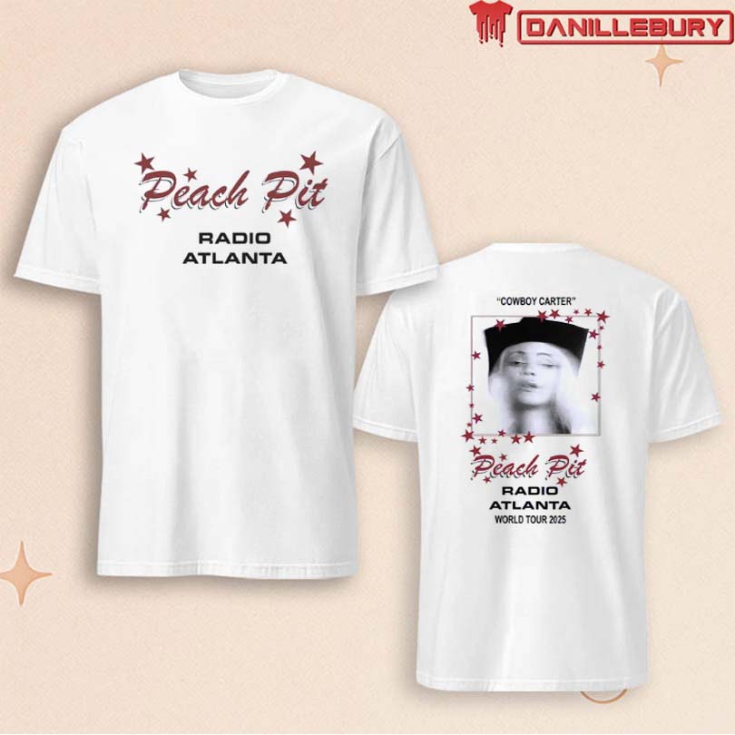 Beyonce Radio Atlanta Cowboy Carter Tour 2025 Peach Pit T-shirt