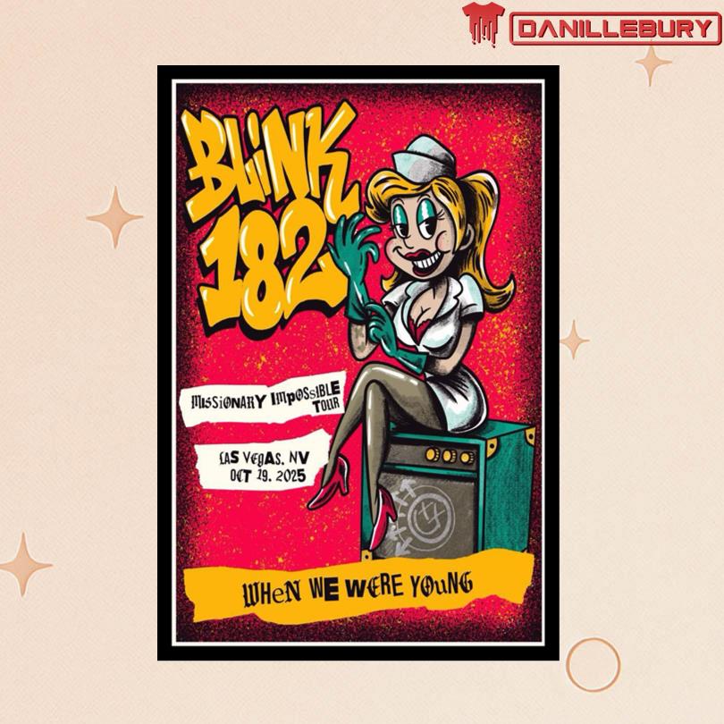 Blink 182 Oct 19 2025 Las Vegas, NV Poster