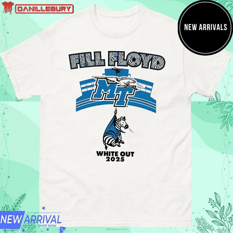 Blue Raider Football Fill Floyd White Out 2025 Shirt